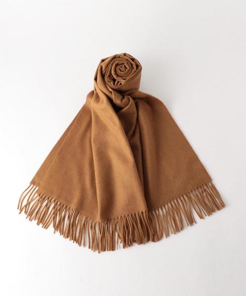 Johnstons of Elgin(ジョンストンズオブエルガン)の「<Johnstons>カシミヤストール ◆(ストール/ショール・レディース・ライトグレー/ブラウン/ライトブルー・FREE)」の2枚目の写真