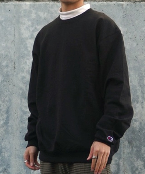 Champion（チャンピオン）の「Championチャンピオン/9oz 裏起毛スウェット（スウェット・メンズ・ホワイト/ブラック/ミックスグレー/ダークグリーン/ネイビー/ワイン/グレー系その他/ブルー/イエロー/レッド/グリーン/グレー・LARGE/SMALL/X-LARGE/MEDIUM）」の3枚目の写真