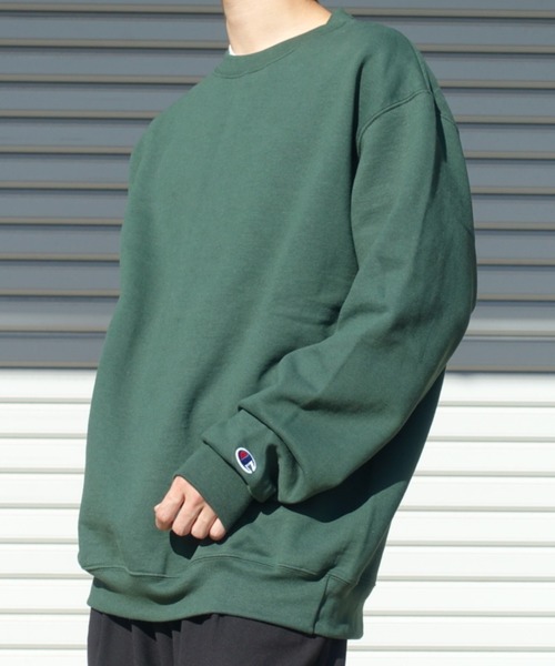 Champion（チャンピオン）の「Championチャンピオン/9oz 裏起毛スウェット（スウェット・メンズ・ホワイト/ブラック/ミックスグレー/ダークグリーン/ネイビー/ワイン/グレー系その他/ブルー/イエロー/レッド/グリーン/グレー・LARGE/SMALL/X-LARGE/MEDIUM）」の13枚目の写真