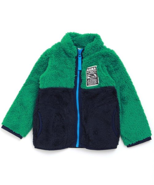 BREEZE(ブリーズ)の「ファーフリースジャケット(その他アウター・キッズ・ピンク/グリーン/ブラック/キナリ・110/130/160/140/80/100/120/150/90/95)」の3枚目の写真