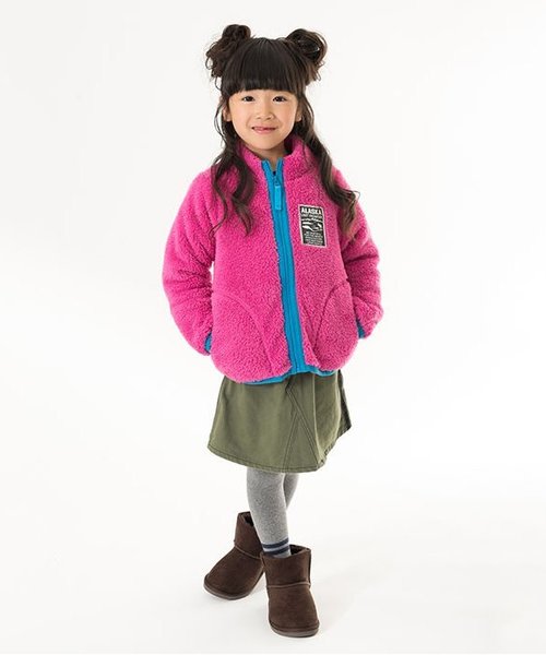 BREEZE(ブリーズ)の「ファーフリースジャケット(その他アウター・キッズ・ピンク/グリーン/ブラック/キナリ・110/130/160/140/80/100/120/150/90/95)」の18枚目の写真