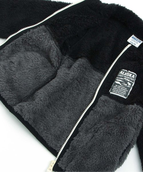 BREEZE(ブリーズ)の「ファーフリースジャケット(その他アウター・キッズ・ピンク/グリーン/ブラック/キナリ・110/130/160/140/80/100/120/150/90/95)」の13枚目の写真