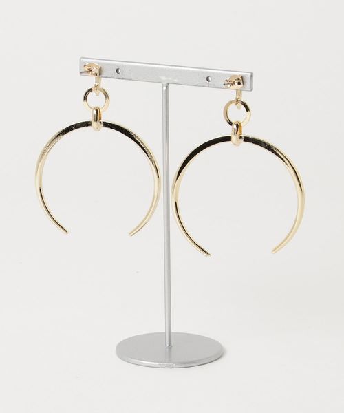 ENVYM（アンビー）の「オープンサークルピアス                              （ピアス（両耳用）・レディース・ゴールド・FREE）」の2枚目の写真