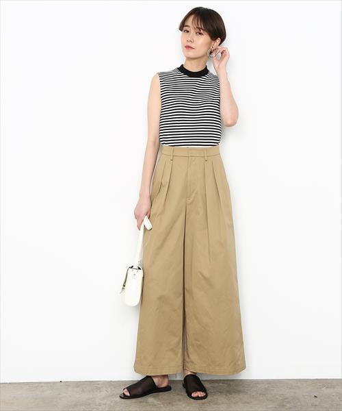 ADAM ET ROPE'(アダムエロペ)の「2タックワイドチノパンツ(その他パンツ・レディース・ベージュ/ホワイト・36/38)」の10枚目の写真