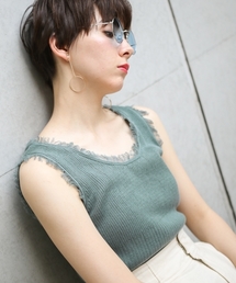 PAGEBOY | フリンジニットタンクトップ(タンクトップ)