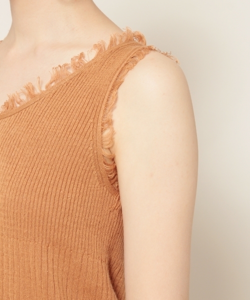 PAGEBOY（ページボーイ）の「フリンジニットタンクトップ（タンクトップ・レディース・グリーン/キャメル/ホワイト・FREE）」の18枚目の写真