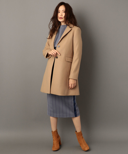 NINE(ナイン)の「ショートチェスターコート(チェスターコート・レディース・ベージュ/ネイビー/ラベンダー・1/0)」の11枚目の写真