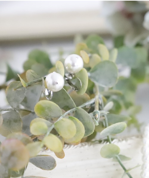 Cupid Heart（キューピッドハート）の「【Cupid Heart】結婚式アクセサリー♪イヤリング付2連パールネックレス（ネックレス・レディース・ベージュ・MEDIUM）」の6枚目の写真