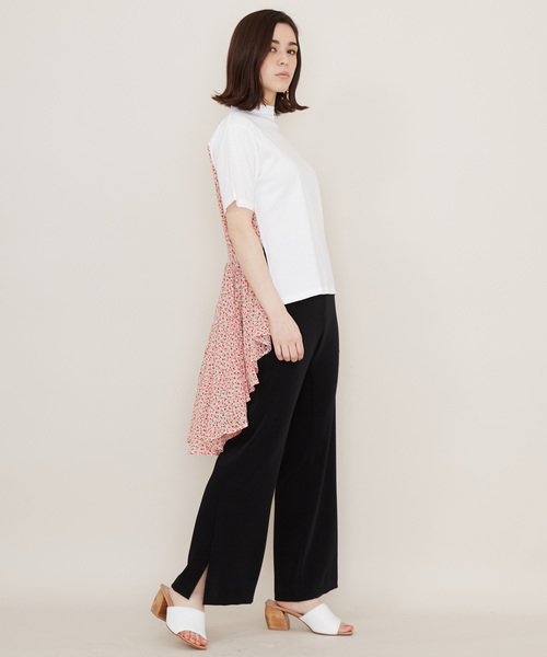 STUDIOUS(ステュディオス)の「【STUDIOUS】ツイルフレアパンツ(その他パンツ・レディース・ブラック・0/1)」の11枚目の写真