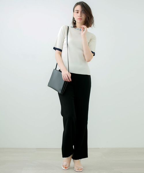 STUDIOUS(ステュディオス)の「【STUDIOUS】ツイルフレアパンツ(その他パンツ・レディース・ブラック・0/1)」の19枚目の写真