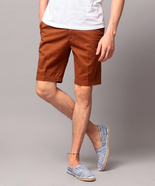 BEAUTY&YOUTH UNITED ARROWS（ビューティーアンドユースユナイテッドアローズ）の「BY ガーメントダイ ツイル ノープリーツ ショートパンツ（FDG）[MMG4]◆（その他パンツ・メンズ・ダークグレー/ナチュラル/ブラウン/レッド/マスタード/ケリー/ネイビー・SMALL/MEDIUM/LARGE/X-LARGE）」の3枚目の写真