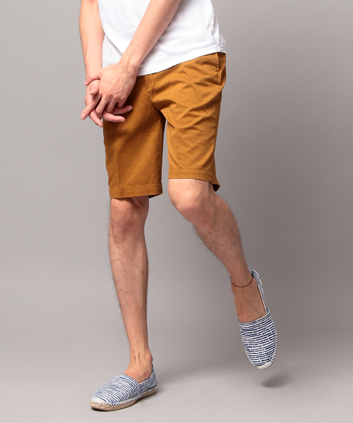 BEAUTY&YOUTH UNITED ARROWS（ビューティーアンドユースユナイテッドアローズ）の「BY ガーメントダイ ツイル ノープリーツ ショートパンツ（FDG）[MMG4]◆（その他パンツ・メンズ・ダークグレー/ナチュラル/ブラウン/レッド/マスタード/ケリー/ネイビー・SMALL/MEDIUM/LARGE/X-LARGE）」の6枚目の写真