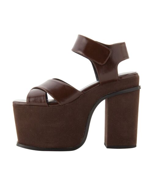 EMODA（エモダ）の「ハイヒールコンビシューズ（サンダル・レディース・ブラック/パープル/ブラウン・SMALL/MEDIUM/LARGE）」の15枚目の写真