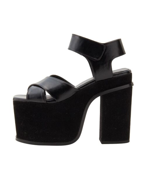 EMODA（エモダ）の「ハイヒールコンビシューズ（サンダル・レディース・ブラック/パープル/ブラウン・SMALL/MEDIUM/LARGE）」の16枚目の写真