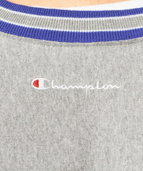 Champion（チャンピオン）の「【別注】 ＜CHAMPION(チャンピオン）＞ REVERSE WEAVE LINE TEE/Tシャツ（Tシャツ/カットソー・メンズ・ネイビー/ブラック/ホワイト/ライトグレー・MEDIUM/X-LARGE/SMALL/LARGE）」の10枚目の写真