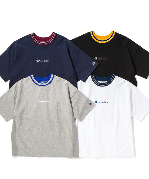 Champion（チャンピオン）の「【別注】 ＜CHAMPION(チャンピオン）＞ REVERSE WEAVE LINE TEE/Tシャツ<br> ◆（Tシャツ/カットソー・メンズ・ホワイト/ブラック/ライトグレー/ネイビー・SMALL/MEDIUM/LARGE/X-LARGE）」の5枚目の写真
