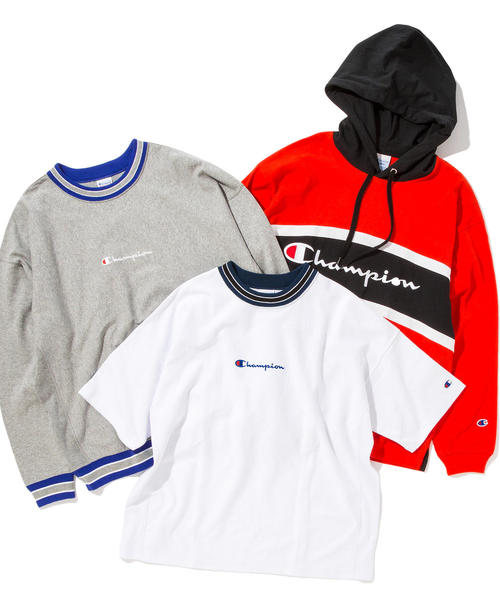 Champion（チャンピオン）の「【別注】 ＜CHAMPION(チャンピオン）＞ REVERSE WEAVE LINE TEE/Tシャツ<br> ◆（Tシャツ/カットソー・メンズ・ホワイト/ブラック/ライトグレー/ネイビー・SMALL/MEDIUM/LARGE/X-LARGE）」の6枚目の写真