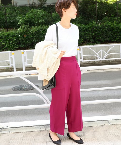 セール】ジョーゼットクロップドパンツ◇（その他パンツ）｜IENA