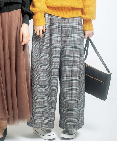 GeeRA(ジーラ)の「ベルト付ウエストフリルワイドパンツ(その他パンツ・レディース・ブラック/ネイビー/キャメル/ブラック系その他/ブラウン系その他/ベージュ系その他/その他2/その他1/ブラウン/その他3/その他4・SMALL/MEDIUM/LARGE/X-LARGE/XX-LARGE)」の10枚目の写真
