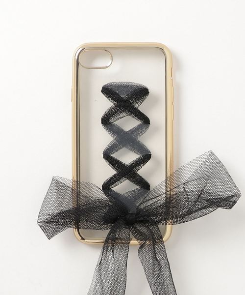 Donoban ドノバン の チュールリボンiphoneケース 7専用 スマホケース カバー Wear