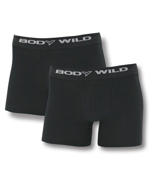 BODY WILD（ボディーワイルド）の「BODY WILD/ボディワイルド　WEB限定 ボクサーパンツ2枚組（ボクサーパンツ・メンズ・ネイビー/ブラック/杢グレー/チャコールグレー/カーキ・SMALL/MEDIUM/LARGE/X-LARGE）」の8枚目の写真