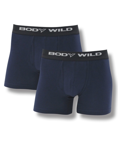 BODY WILD（ボディーワイルド）の「BODY WILD/ボディワイルド　WEB限定 ボクサーパンツ2枚組（ボクサーパンツ・メンズ・ネイビー/ブラック/杢グレー/チャコールグレー/カーキ・SMALL/MEDIUM/LARGE/X-LARGE）」の7枚目の写真