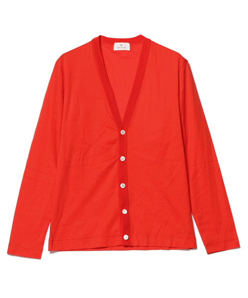 EDIFICE（エディフィス）の「◇ソフトフライス Vカーディガン（カーディガン/ボレロ・メンズ・チャコールグレー/ネイビー/ブルー系その他/オレンジ・44/46/48）」の6枚目の写真