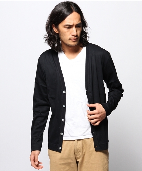 EDIFICE（エディフィス）の「◇ソフトフライス Vカーディガン（カーディガン/ボレロ・メンズ・チャコールグレー/ネイビー/ブルー系その他/オレンジ・44/46/48）」の12枚目の写真