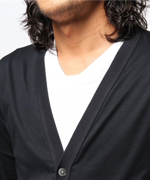 EDIFICE（エディフィス）の「◇ソフトフライス Vカーディガン（カーディガン/ボレロ・メンズ・チャコールグレー/ネイビー/ブルー系その他/オレンジ・44/46/48）」の13枚目の写真