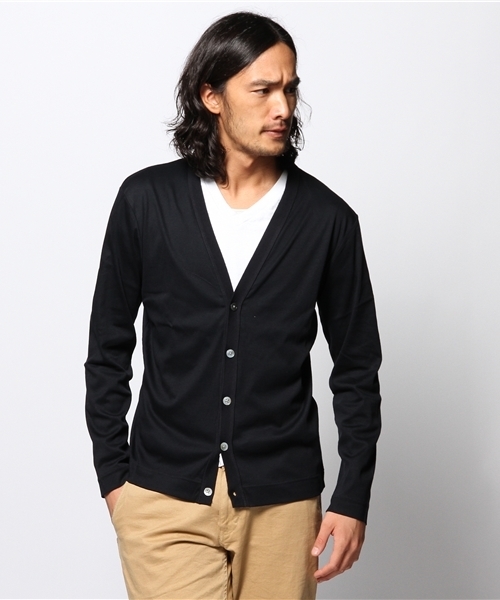 EDIFICE（エディフィス）の「◇ソフトフライス Vカーディガン（カーディガン/ボレロ・メンズ・チャコールグレー/ネイビー/ブルー系その他/オレンジ・44/46/48）」の17枚目の写真