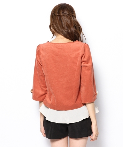 Language（ランゲージ）の「リバレックス プルオーバー（Tシャツ/カットソー・レディース・ベージュ系/オレンジ系/ブラック系・38）」の5枚目の写真