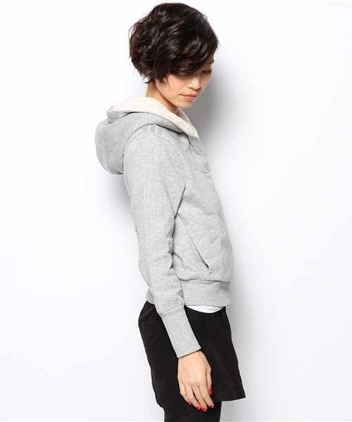 adidas Originals（アディダスオリジナルス）の「アディダス オリジナルス フリース フーディ メタリック ライダース型 adidas Originals HOLI TT FLE TER（パーカー・レディース・グレー・SMALL/MEDIUM）」の3枚目の写真