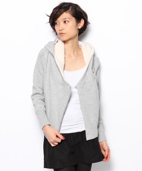 adidas Originals（アディダスオリジナルス）の「アディダス オリジナルス フリース フーディ メタリック ライダース型 adidas Originals HOLI TT FLE TER（パーカー・レディース・グレー・SMALL/MEDIUM）」の5枚目の写真