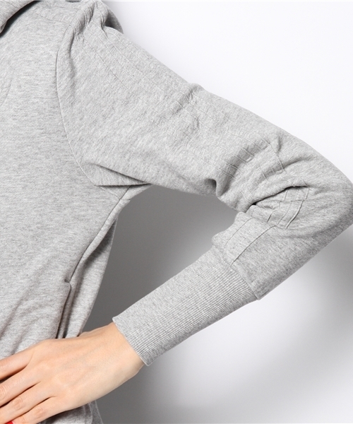 adidas Originals（アディダスオリジナルス）の「アディダス オリジナルス フリース フーディ メタリック ライダース型 adidas Originals HOLI TT FLE TER（パーカー・レディース・グレー・SMALL/MEDIUM）」の7枚目の写真