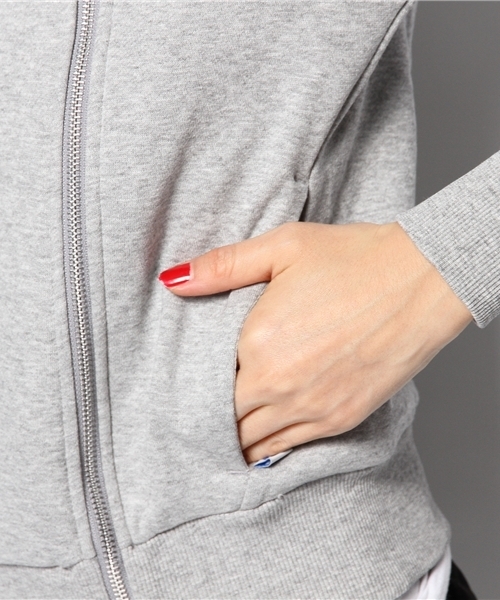 adidas Originals（アディダスオリジナルス）の「アディダス オリジナルス フリース フーディ メタリック ライダース型 adidas Originals HOLI TT FLE TER（パーカー・レディース・グレー・SMALL/MEDIUM）」の8枚目の写真