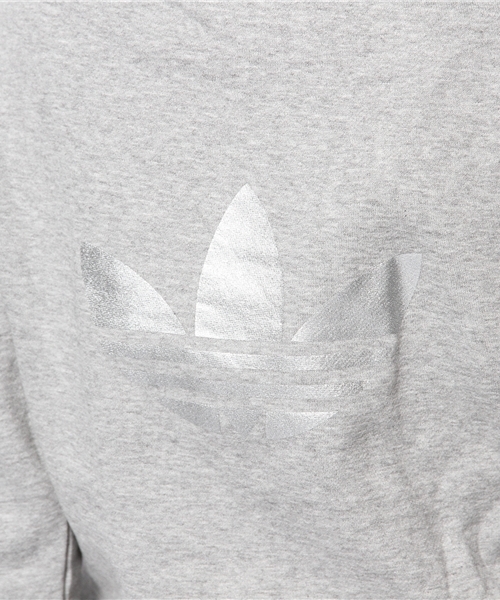 adidas Originals（アディダスオリジナルス）の「アディダス オリジナルス フリース フーディ メタリック ライダース型 adidas Originals HOLI TT FLE TER（パーカー・レディース・グレー・SMALL/MEDIUM）」の9枚目の写真