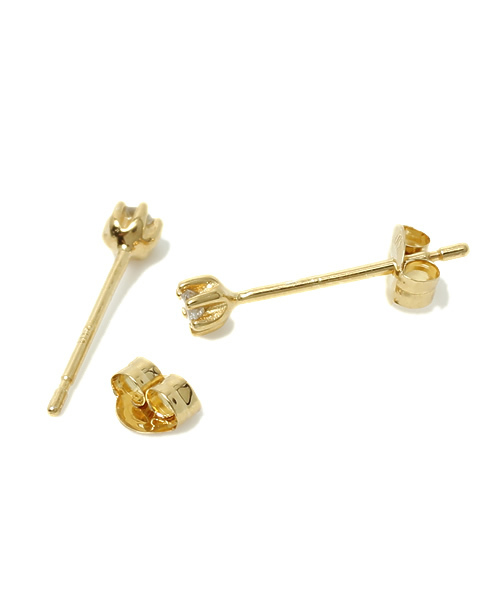 SHIPS for women(シップスフォーウィメン)の「10K ダイヤモンド ピアス(ピアス(両耳用)・レディース・ゴールド・ONE SIZE)」の2枚目の写真