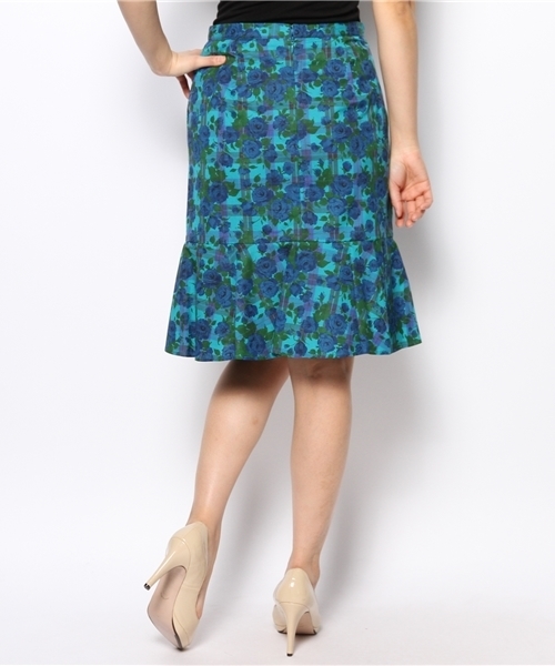 Ray BEAMS（レイビームス）の「Ray BEAMS / リバティ フラワーチェック プリントスカート（スカート・レディース・レッド/ブルー・0/1）」の12枚目の写真