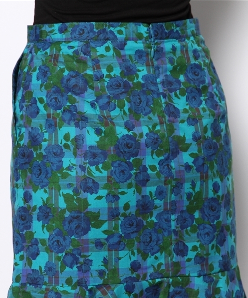 Ray BEAMS（レイビームス）の「Ray BEAMS / リバティ フラワーチェック プリントスカート（スカート・レディース・レッド/ブルー・0/1）」の14枚目の写真