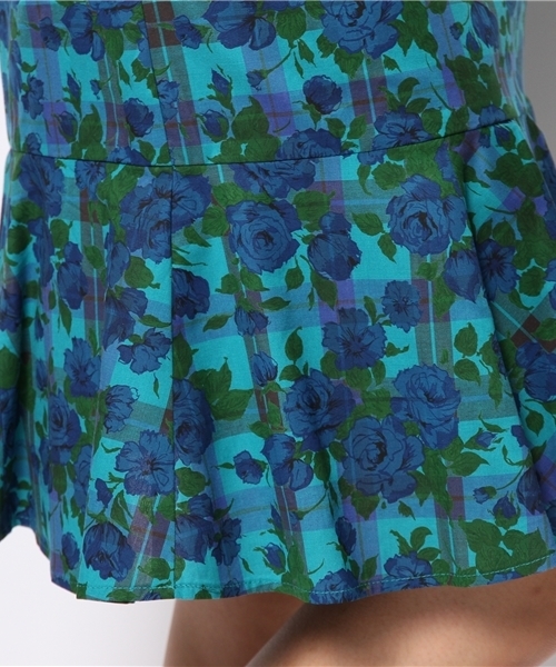 Ray BEAMS（レイビームス）の「Ray BEAMS / リバティ フラワーチェック プリントスカート（スカート・レディース・レッド/ブルー・0/1）」の7枚目の写真