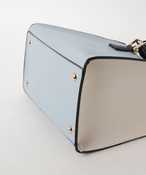 Ungrid(アングリッド)の「【Ungrid/アングリッド】 スカーフ付カラーコンビアオリスクエアバッグ(トートバッグ・レディース・ブラック/ブルー/ベージュ系その他/キャメル・FREE)」の14枚目の写真