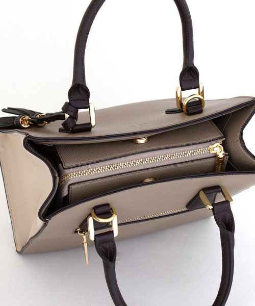 Ungrid(アングリッド)の「【Ungrid/アングリッド】 スカーフ付カラーコンビアオリスクエアバッグ(トートバッグ・レディース・ブラック/ブルー/ベージュ系その他/キャメル・FREE)」の15枚目の写真