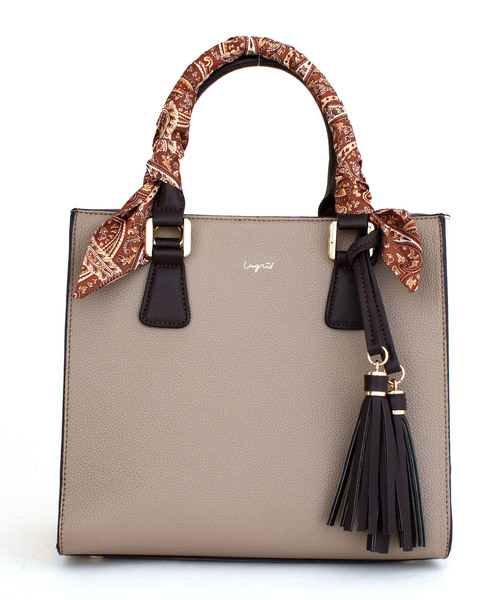 Ungrid(アングリッド)の「【Ungrid/アングリッド】 スカーフ付カラーコンビアオリスクエアバッグ(トートバッグ・レディース・ブラック/ブルー/ベージュ系その他/キャメル・FREE)」の16枚目の写真