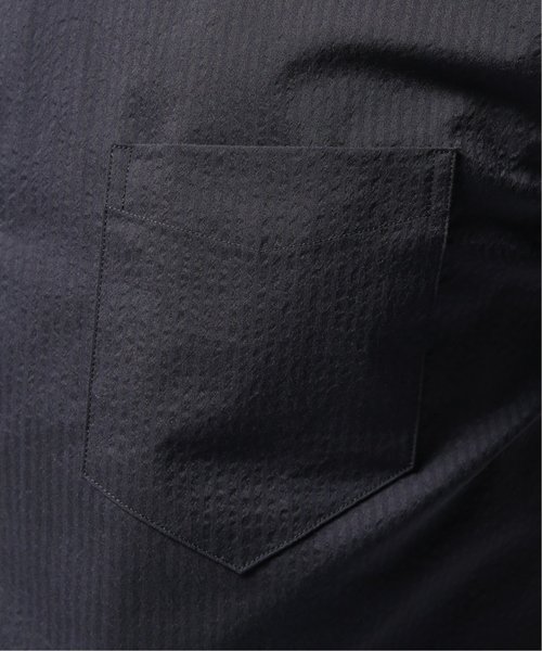 EDIFICE（エディフィス）の「ハンソデ クールマックス サッカーボタンダウンシャツ（シャツ/ブラウス・メンズ・ネイビー/ホワイト・44/46/48）」の14枚目の写真