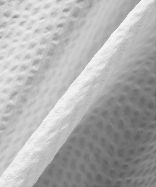 EDIFICE（エディフィス）の「ハンソデ クールマックス サッカーボタンダウンシャツ（シャツ/ブラウス・メンズ・ネイビー/ホワイト・44/46/48）」の12枚目の写真