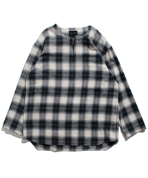 YELLOW RUBY�i�C�G���[���r�[�j�́uOmbre check Pullover �I���u���`�F�b�N �v���I�[�o�[ �V���c�i�V���c/�u���E�X�j�v