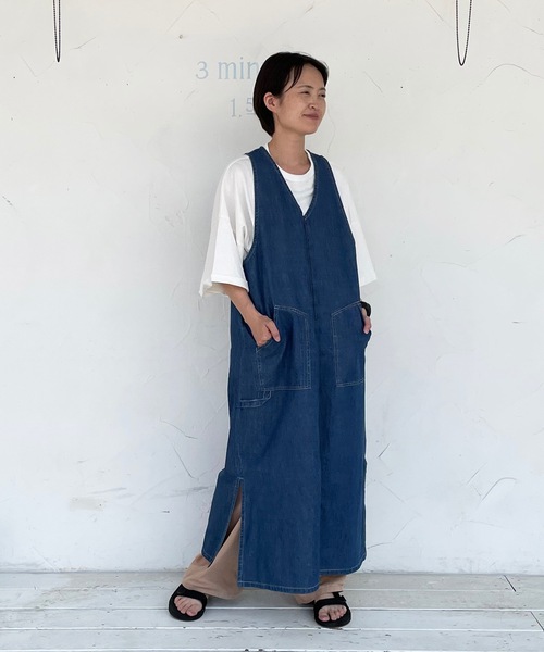 Coco Walk ココウォーク デニムワンピース エプロンワンピース エプロン Coco Walk ココウォーク のファッション通販 Zozotown