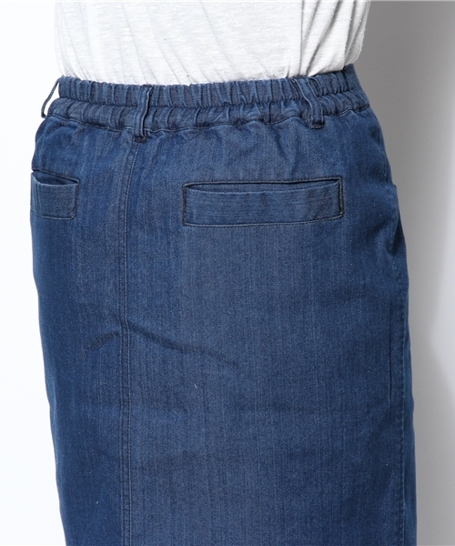 Chico（チコ）の「デニム前開きタイトSK（スカート・レディース・ホワイト/ネイビー・FREE）」の5枚目の写真