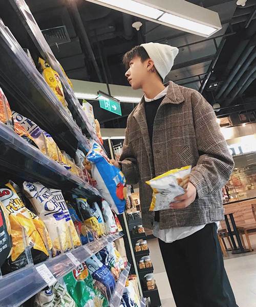 MGV（エムジーヴィー）の「【MGV】グレンチェックオーバーサイズスウィングトップ（ブルゾン・メンズ・グレー/ブラウン・X-LARGE/XX-LARGE/LARGE/MEDIUM）」の14枚目の写真