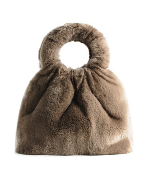 sankyo shokai(サンキョウショウカイ)の「レッキス ファーハンドバッグ(ハンドバッグ・レディース・ブルー/モカ/グレー・FREE)」の6枚目の写真